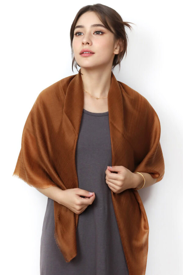 Featherlight Soft Golden Cashmere Scarf