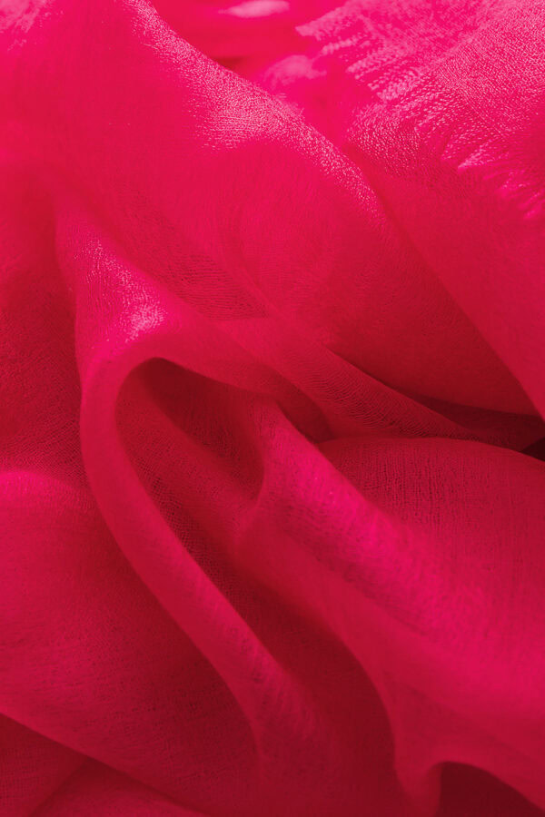 Featherlight Rose Red Cashmere Scarf