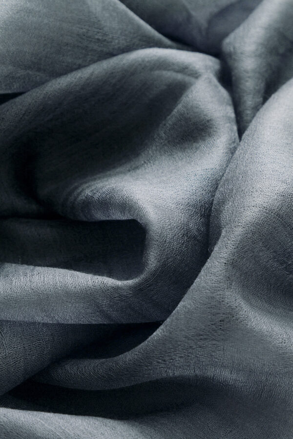 Featherlight Silver gray Cashmere Scarf