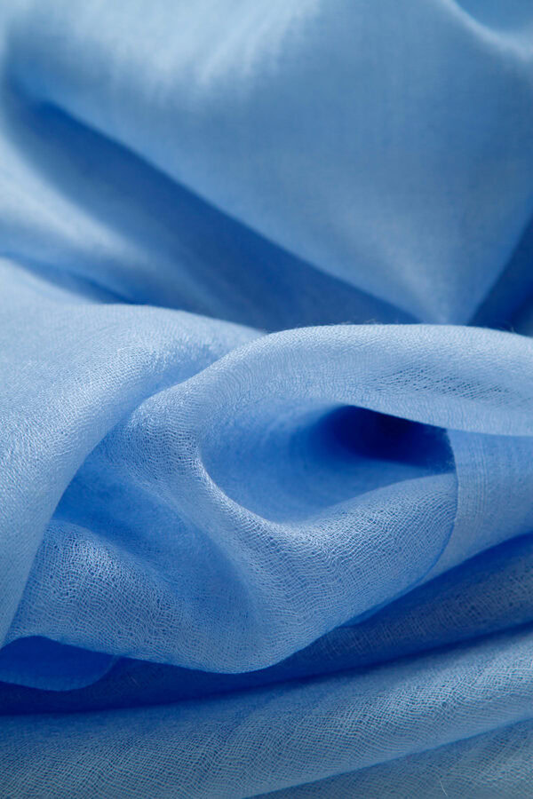 Featherlight Sky blue Cashmere Scarf
