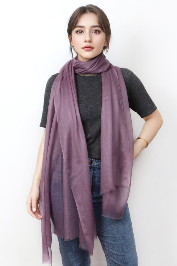 Featherlight Rose Cashmere Scarf