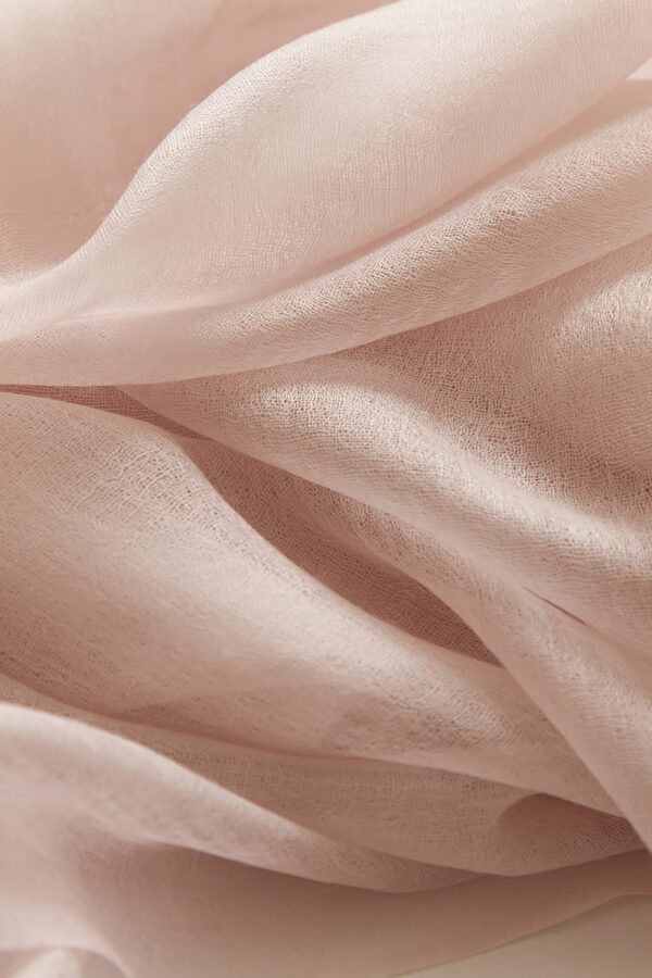 Featherlight Ivory Cashmere Scarf