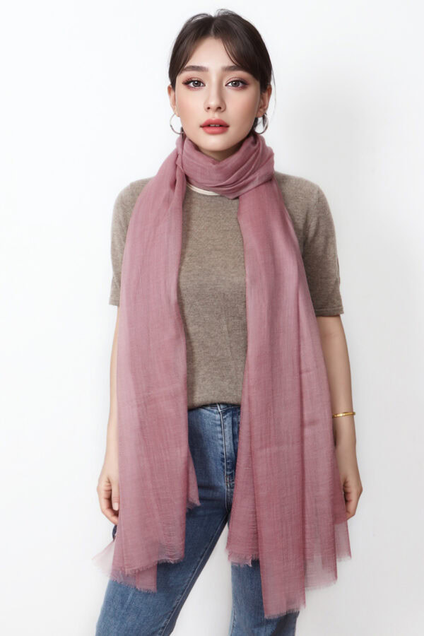 Featherlight Desert Rose Cashmere Scarf