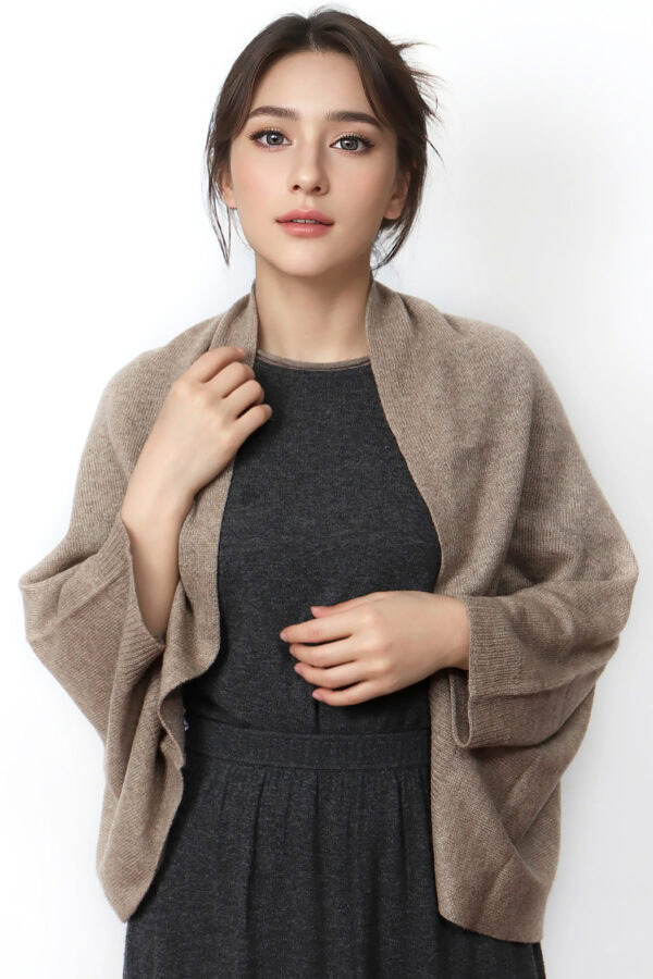 Purple Wearable Cashmere Wrap 2 2