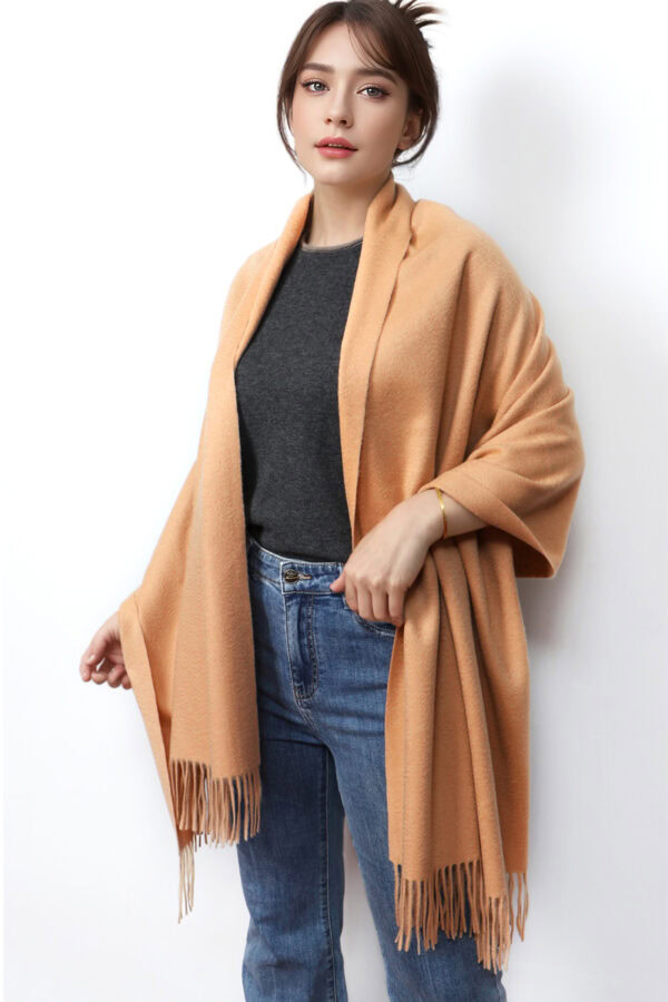 Camel Cashmere Shawl Luxury Fashion Warm Accessory 3