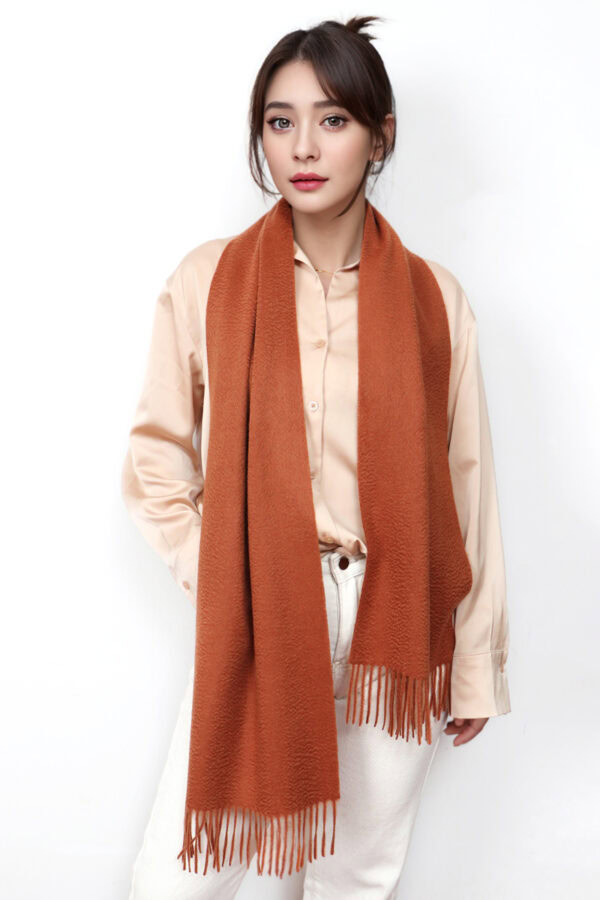 Caramel Cashmere Scarf Luxury Fashionable and Warm Accessory 1 1