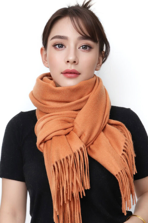 Caramel Cashmere Shawl High end Fashion Warm Accessory