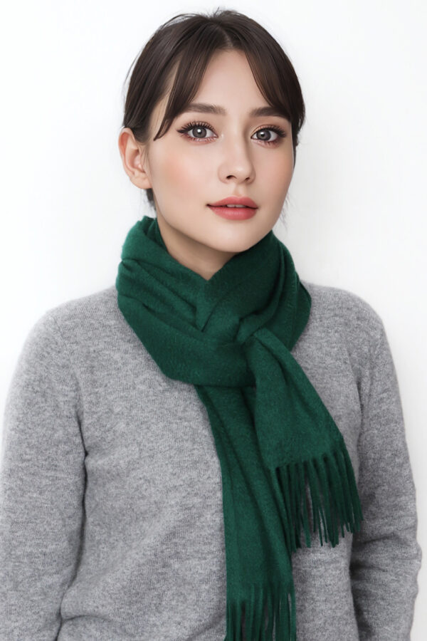 Dark Green Cashmere Scarf