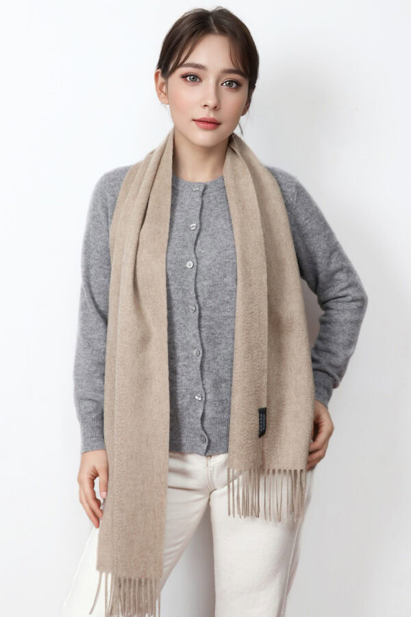 Elegant Violet Cashmere Scarf Stylish and Warm Accessory 2 1