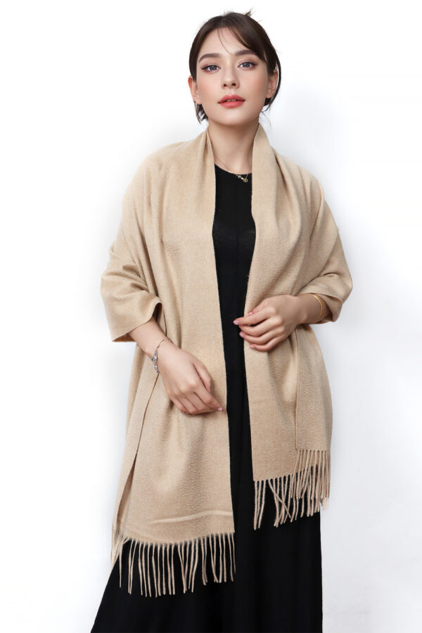 Premium Teal Cashmere Shawl Stylish Soft Warm Accessory