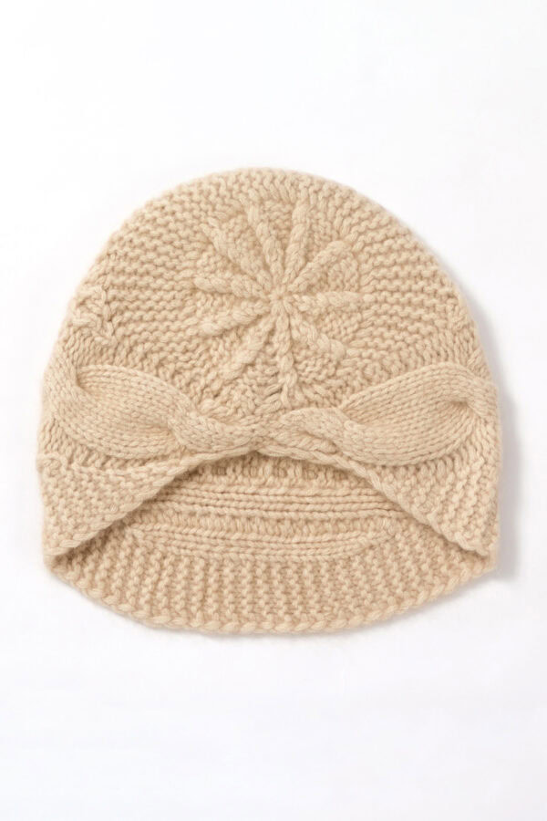 Premium Handmade Teal Cashmere Hat Fashionable Warm and Elegant